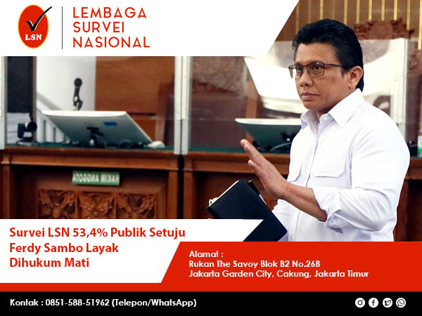 survei lsn publik setuju ferdy dihukum mati
