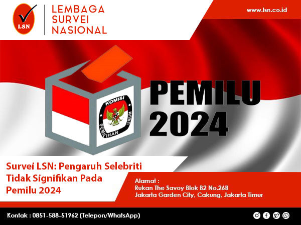 Survei LSN Pengaruh Selebriti Tidak Signifikan Pada Pemilu 2024