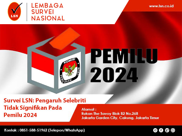 Survei LSN Pengaruh Selebriti Tidak Signifikan Pada Pemilu 2024